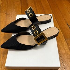 Dior Black Mules